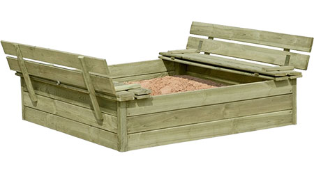 Houten zandbak