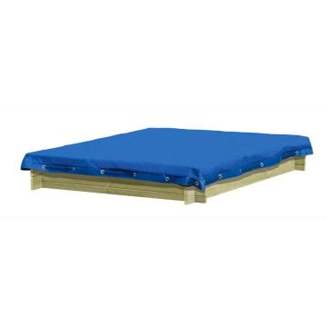 Zandbak afdekking blauw 120x120 cm