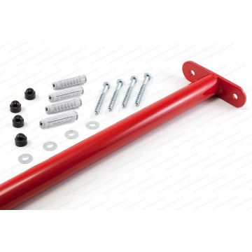Duikelstang 90 cm metaal rood met bevestigingsmaterialen