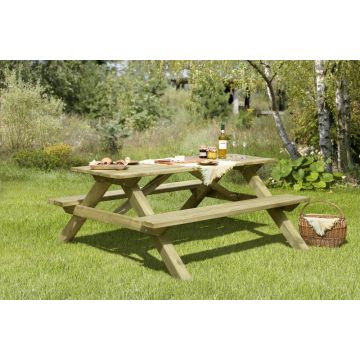 Houten Picknicktafel 180x170x75 cm