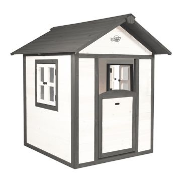 Houten speelhuisje Sunny Lodge Grijs/Wit