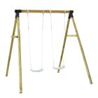 Houten Schommel Rondhout Dubbel BK Black
