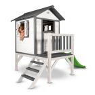 Houten speelhuis Sunny Lodge XL Grijs/Wit