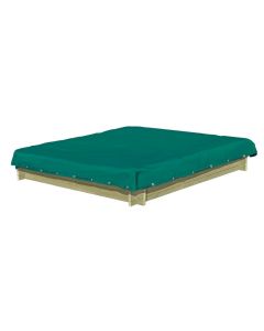Zandbak afdekking groen 180x180 cm PVC