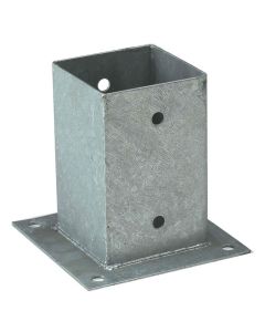 Paalhouder met plaat 91x91mm vierkanthout