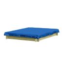 Zandbak afdekking blauw 150x150 cm