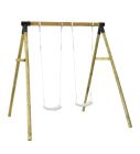 Houten Schommel Rondhout Dubbel BK Black