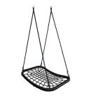 Ovalen nestschommel zwart 120x80 cm BK