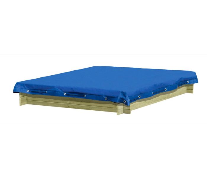 Zandbak afdekking blauw 150x150 cm