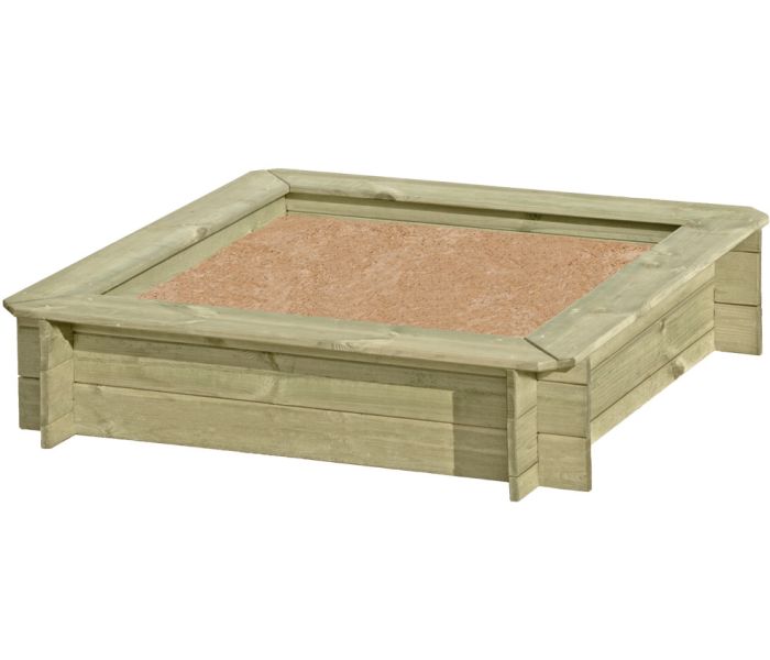 Houten zandbak 120 x 120 x 25 cm