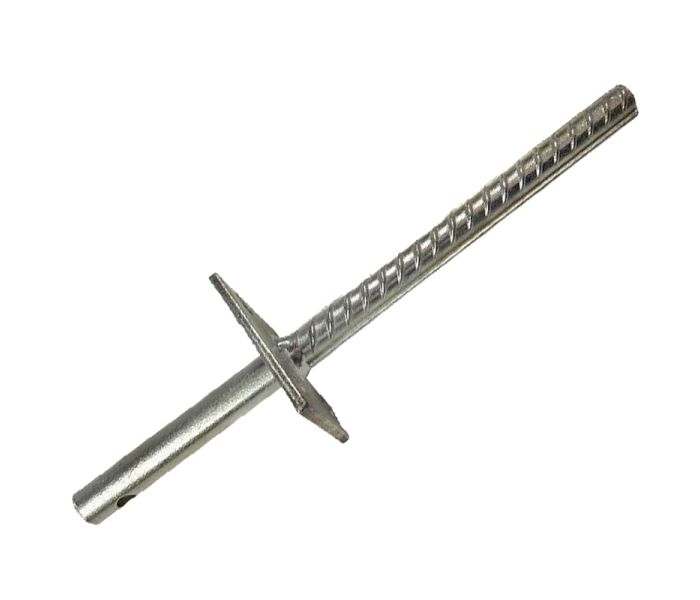 Geribbelde Instortanker met pen 80x80mm